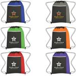 JH3382 Non-Woven Drawstring Pack With Large Front Pocket And Custom Imprint